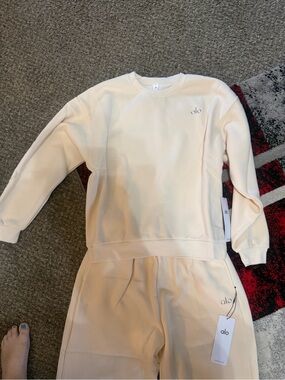 Women’s large alo  sweat set oatmeal nwt